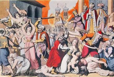 Η πολιορκία και αιματηρή σφαγή του χαρεμιού στο Μεσολόγγι το 1684