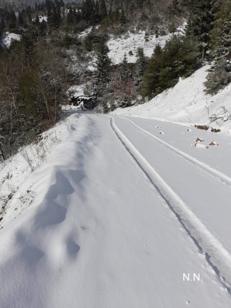 Έπεσαν τα πρώτα χιόνια στην ορεινή Ναυπακτία