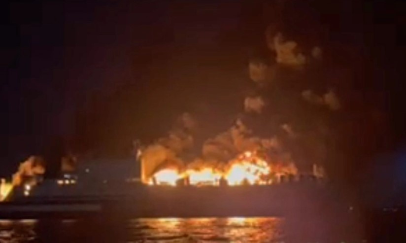 Φωτιά σε πλοίο κοντά στην Κέρκυρα: Πληροφορίες για 11 αγνοούμενους στην πρώτη καταμέτρηση