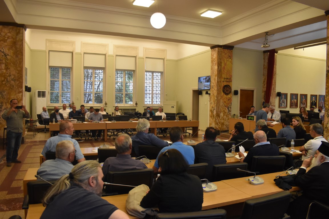 Απόγευμα Δευτέρας συνεδριάζει το Δημοτικό Συμβούλιο Αγρινίου- 17 θέματα στην ατζέντα