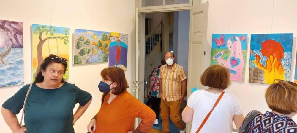 1η Καλλιτεχνική Εβδομάδα στο Μεσολόγγι: Πλήθος επισκεπτών στην έκθεση «Διάλογοι μέσα από Εικαστικό παιχνίδι»