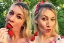 Ρωσία – Ζαχάροβα: Δοκιμάζει φράουλες υπό τους ήχους του «Kalinka» και βάζει «φωτιά» στα social media